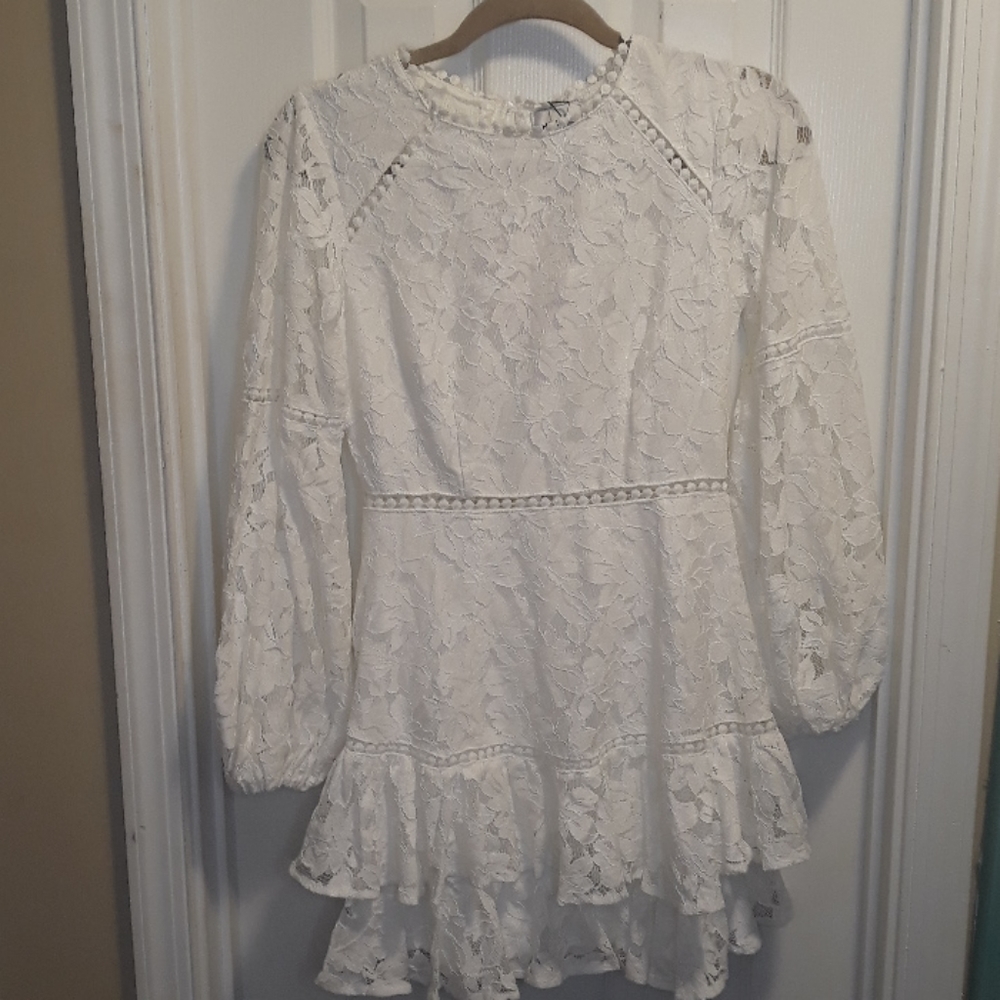 Nwt Hello Molly white lace dress sz.4/S/2